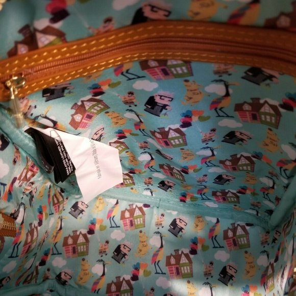 Loungefly Disney Pixar Up Heart Balloons Russel Carl Dug kevin Mini Backpack NEW